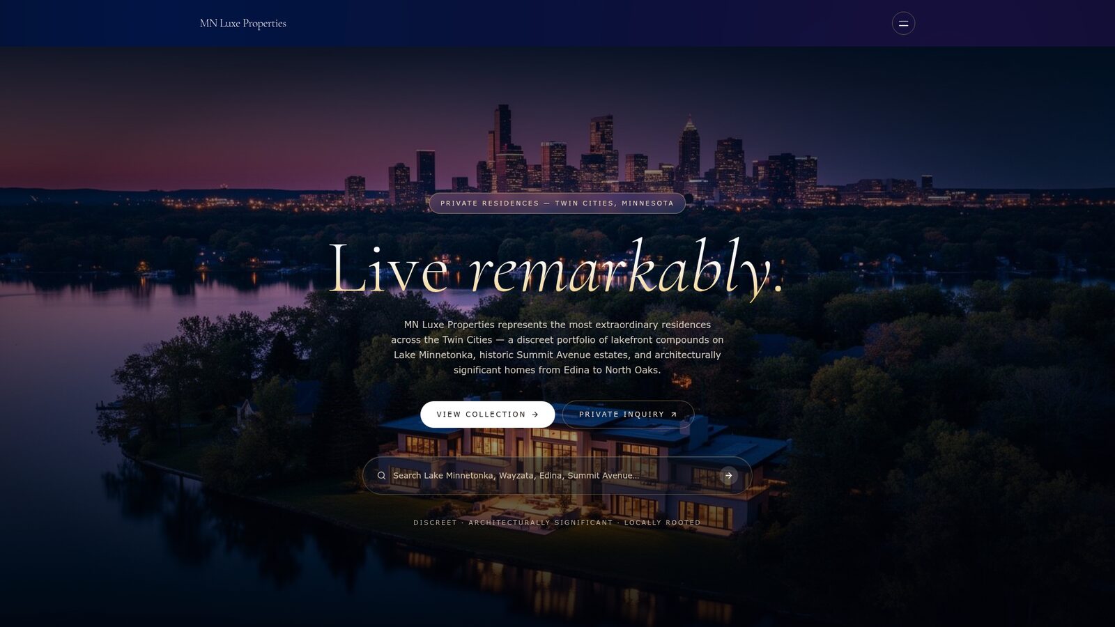 Minneapolis real estate website theme